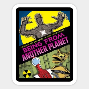 Mst3K Mystery Science Promotional Artwork Being Fr - prism echo studio #11017 Sticker